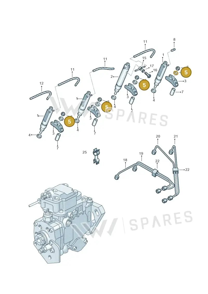 N0237314 — Skoda OCTAVIA/COMBI/4X4      01> (2000-) diagram 194130700, position 5