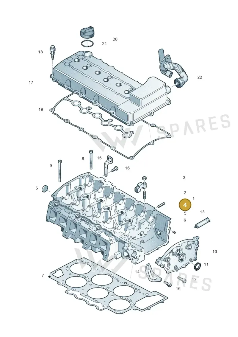 N0444087 — Skoda Superb (2013-2015) diagram 460103650, position 4