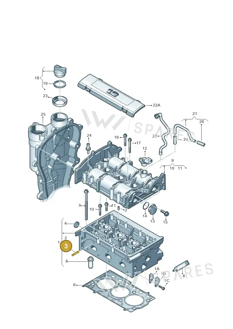 N0444104 — Skoda Rapid (2012-2022) diagram 608103400, position 3