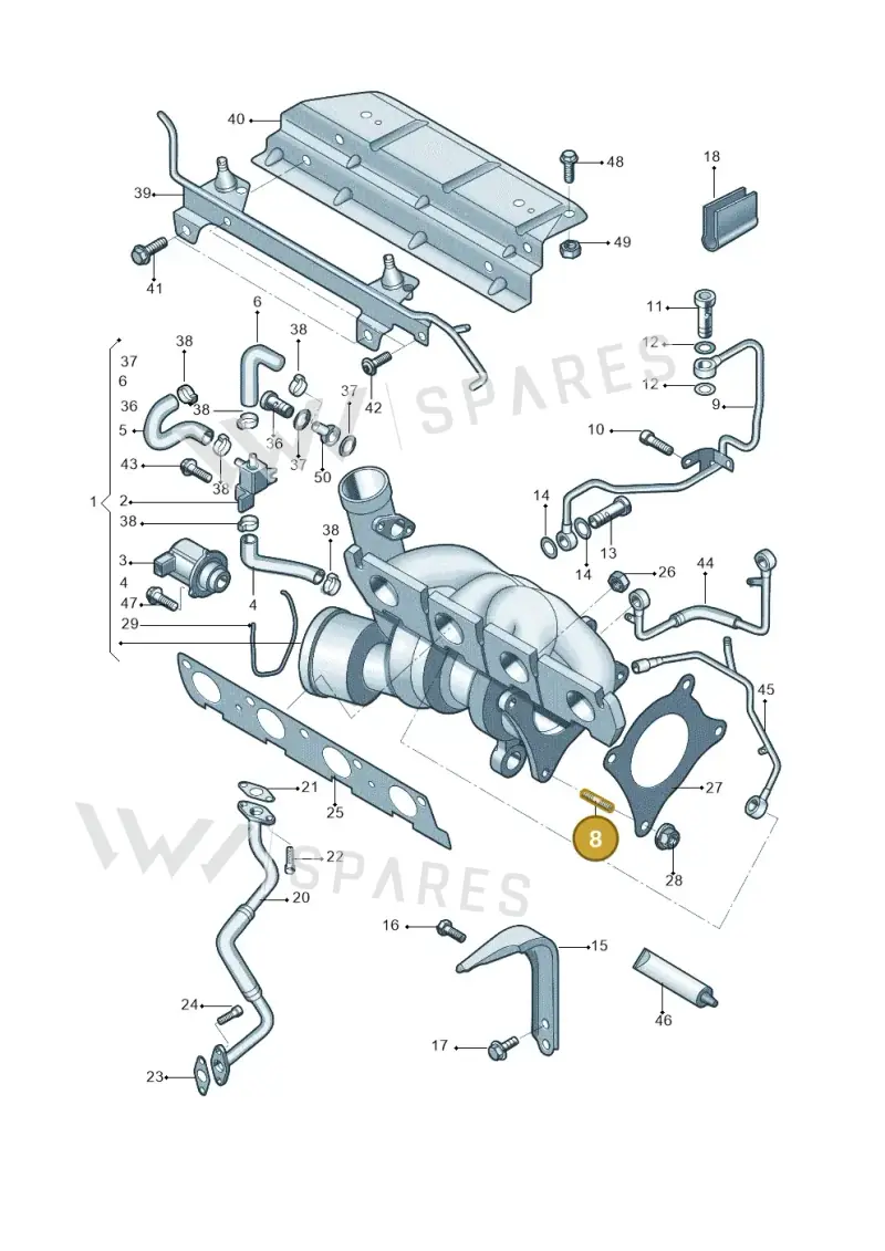 N0445203 — Skoda Yeti (2013-2017) diagram 714145650, position 8