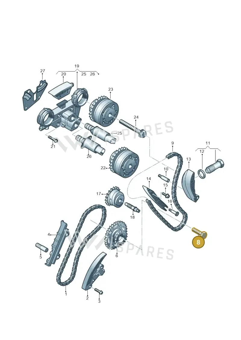 N10203803 — Skoda Superb (2013-2015) diagram 710109600, position 8