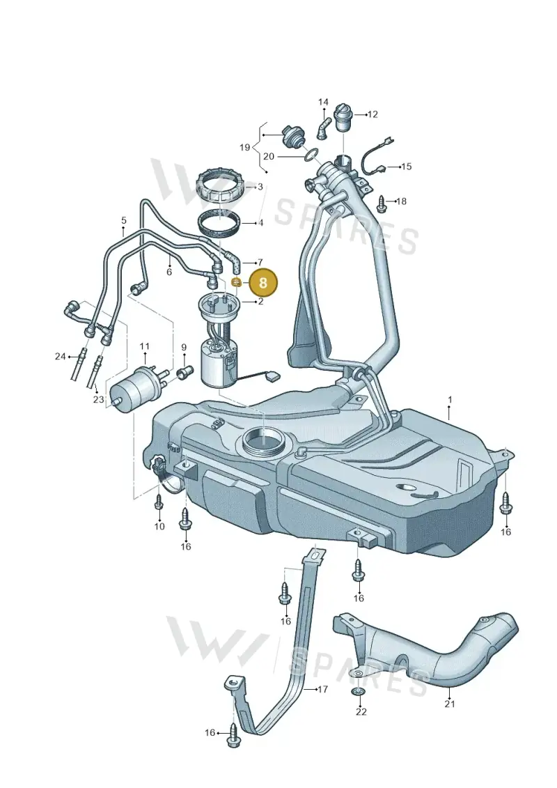 N10233401 — Skoda Fabia Scout (2010-2014) diagram 672201100, position 8