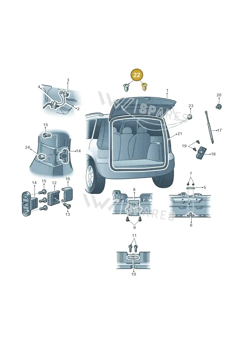 N10318001 — Skoda Yeti (2013-2017) diagram 666827100, position 22