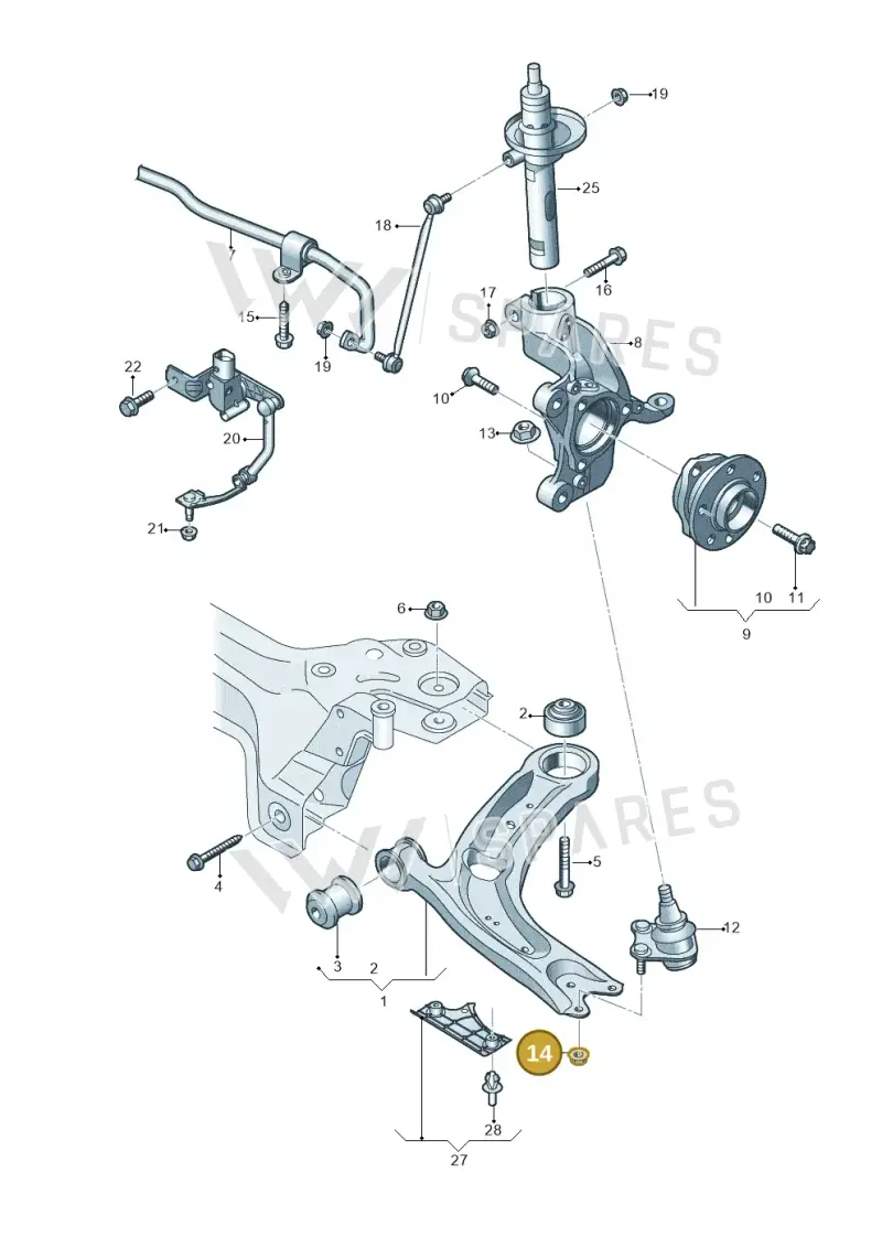 N10332002 — Skoda Octavia (2019-2024) diagram 793407000, position 14