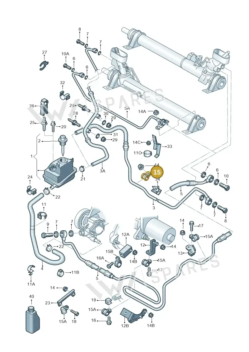 N10423601 — Skoda OCTAVIA/COMBI/4X4      01> (2000-) diagram 203422450, position 15