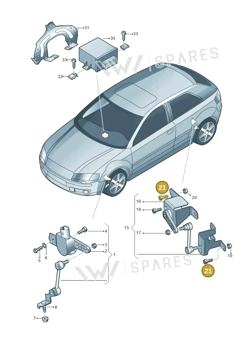 N10430102 — Skoda OCTAVIA/COMBI/4X4      04> (2004-) diagram 419941250, position 21