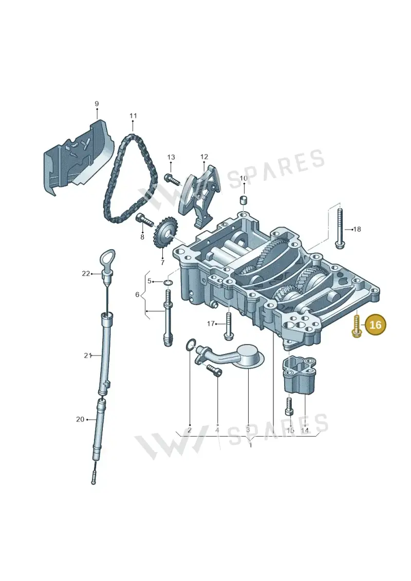 N10430503 — Skoda OCTAVIA/COMBI/4X4      01> (2000-) diagram 266115150, position 16