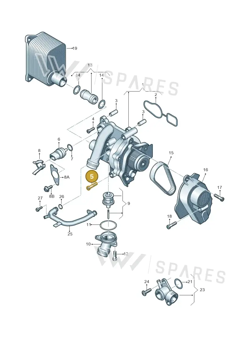 N10470705 — Skoda Superb (2013-2015) diagram 855121010, position 5