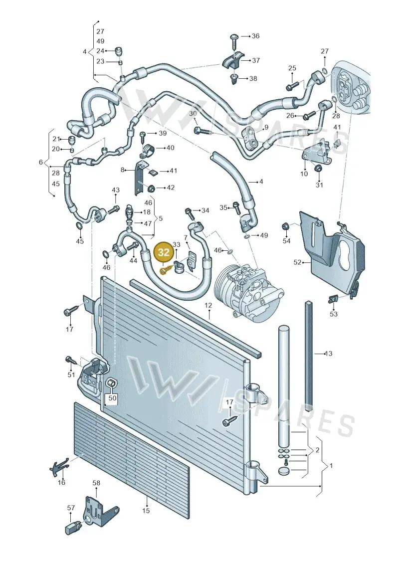 N10486501 — Skoda Superb (2013-2015) diagram 649260420, position 32