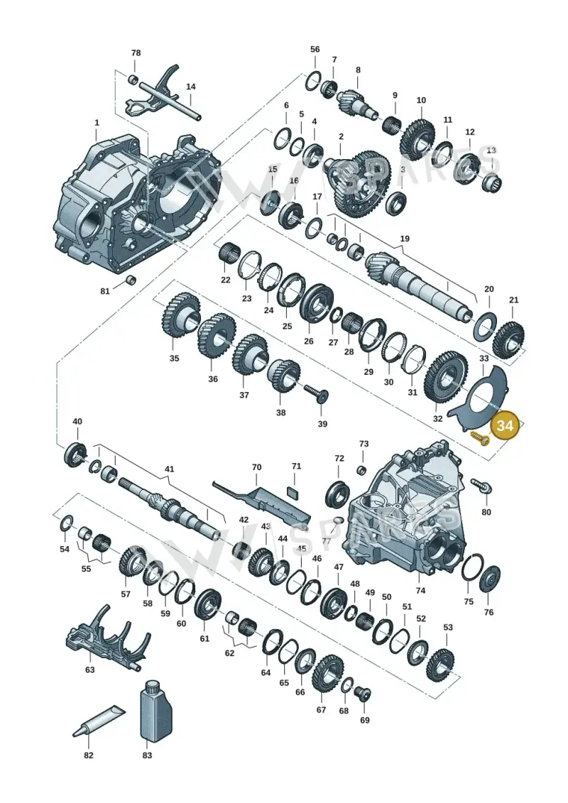 N10488205 — Skoda Octavia (2019-2024) diagram 5h0311150, position 34