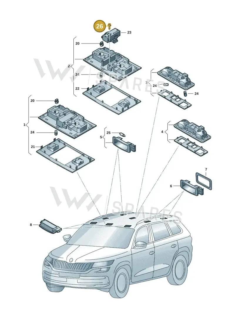 N10515002 — Skoda Kodiaq (2018-2022) diagram 804947002, position 26