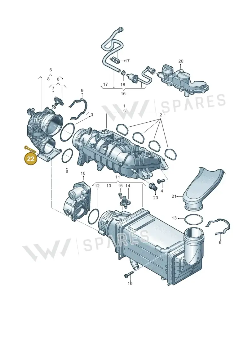 N10626102 — Skoda Octavia (2019-2024) diagram 596133570, position 22