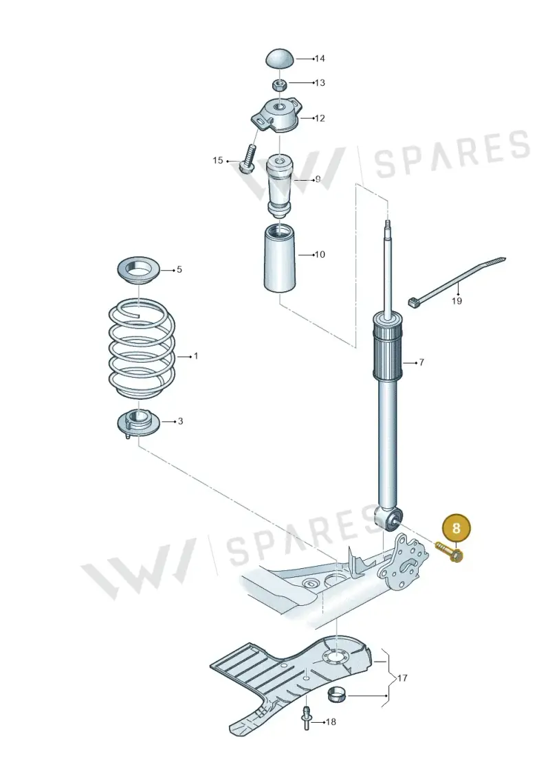 N10628601 — Skoda Fabia (2021-) diagram 837511000, position 8
