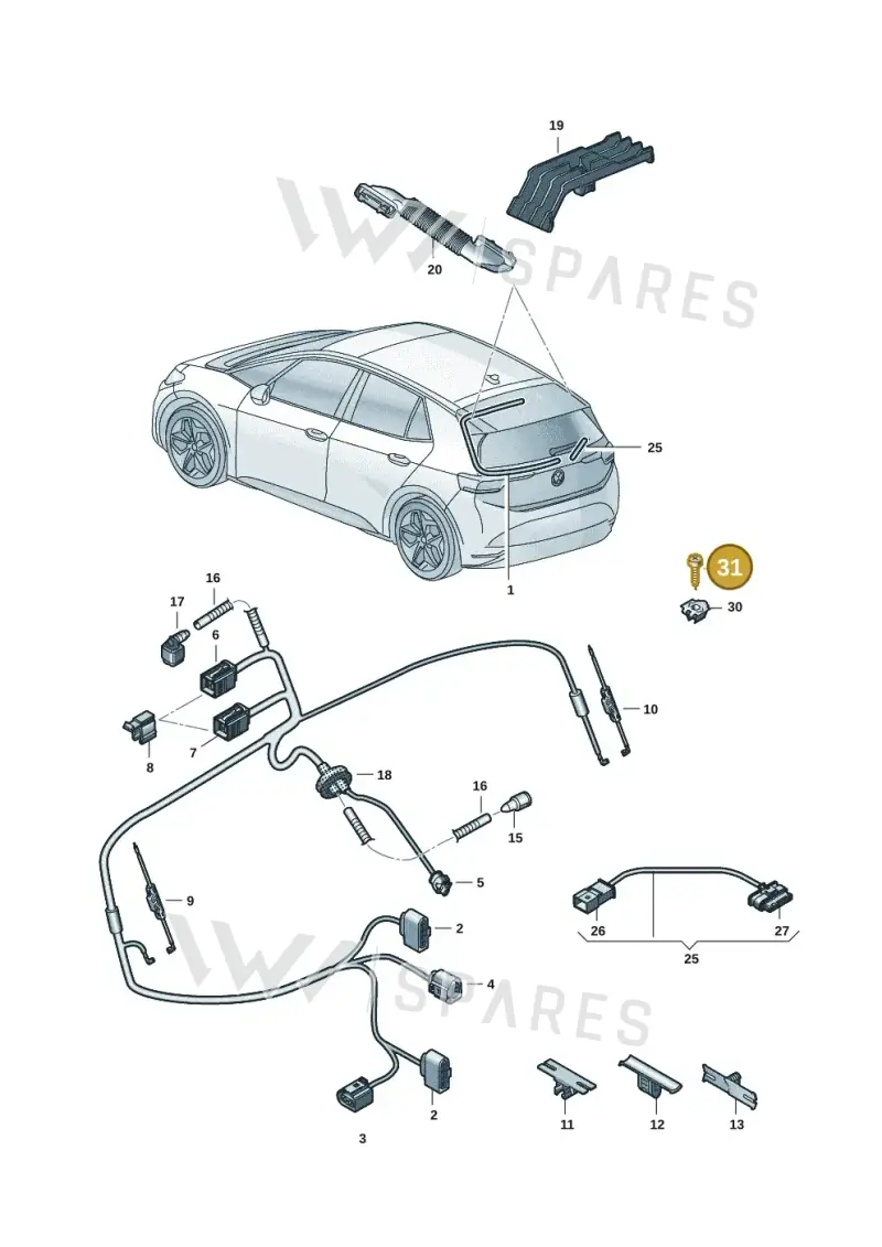 N10633603 — Skoda Enyaq (2020-) diagram 10a972080, position 31