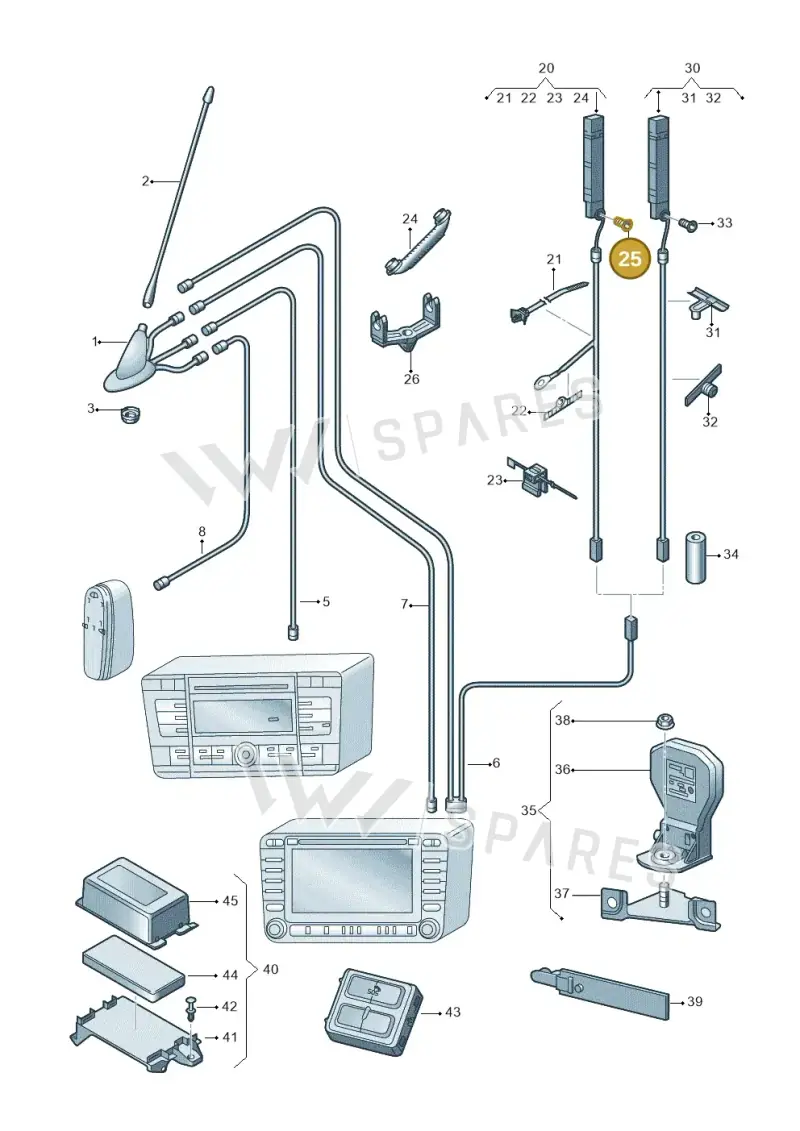 N10656902 — Skoda Octavia (2017-2020) diagram 805035025, position 25
