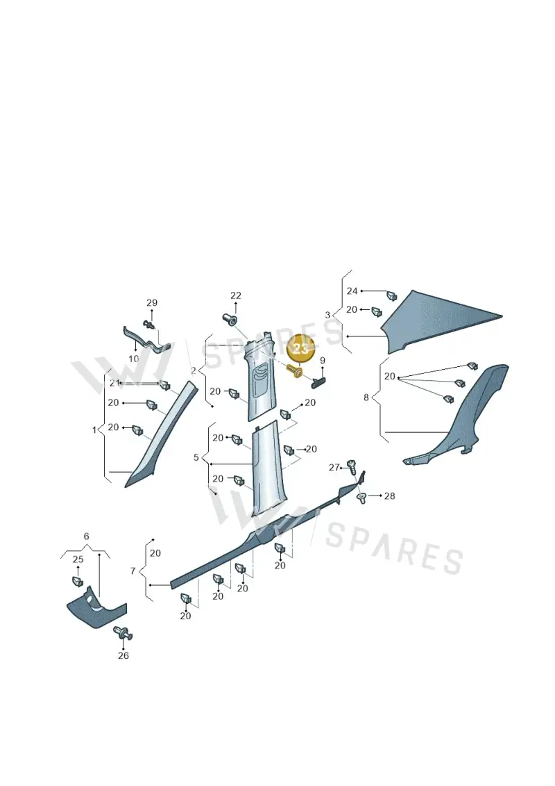 N10679501 — Skoda Fabia (2021-) diagram 6vn867065, position 23