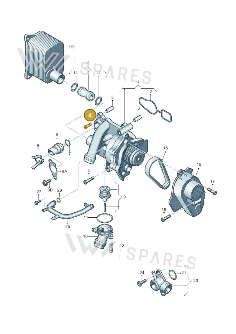N10700202 — Skoda Superb (2013-2015) diagram 855121010, position 4