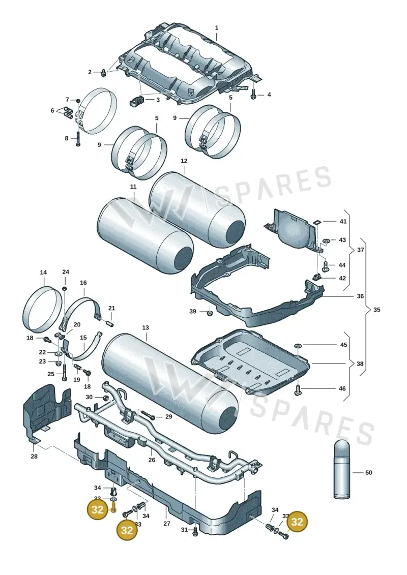 N10727301 — Skoda Octavia (2019-2024) diagram 5h0201010, position 32