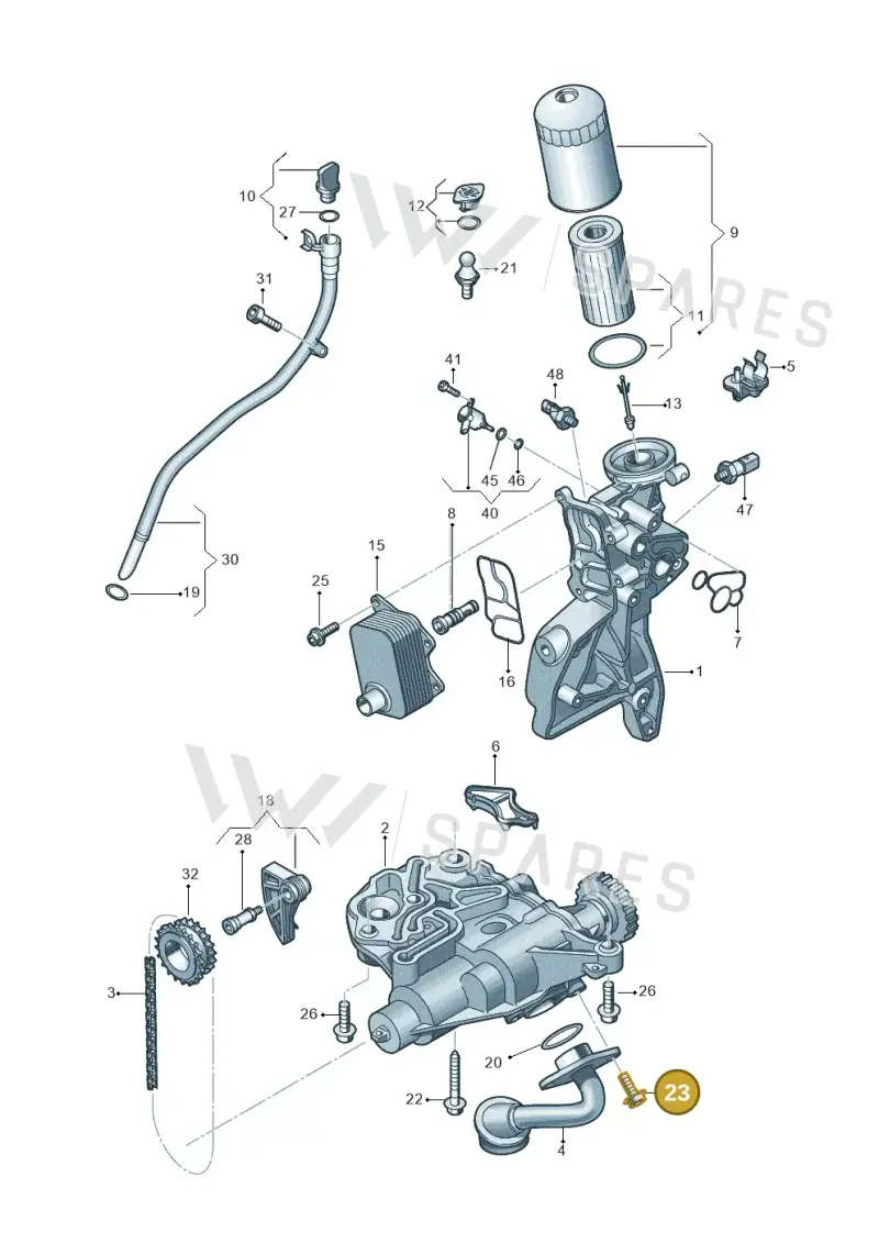 N10750001 — Skoda Octavia (2019-2024) diagram 848115120, position 23