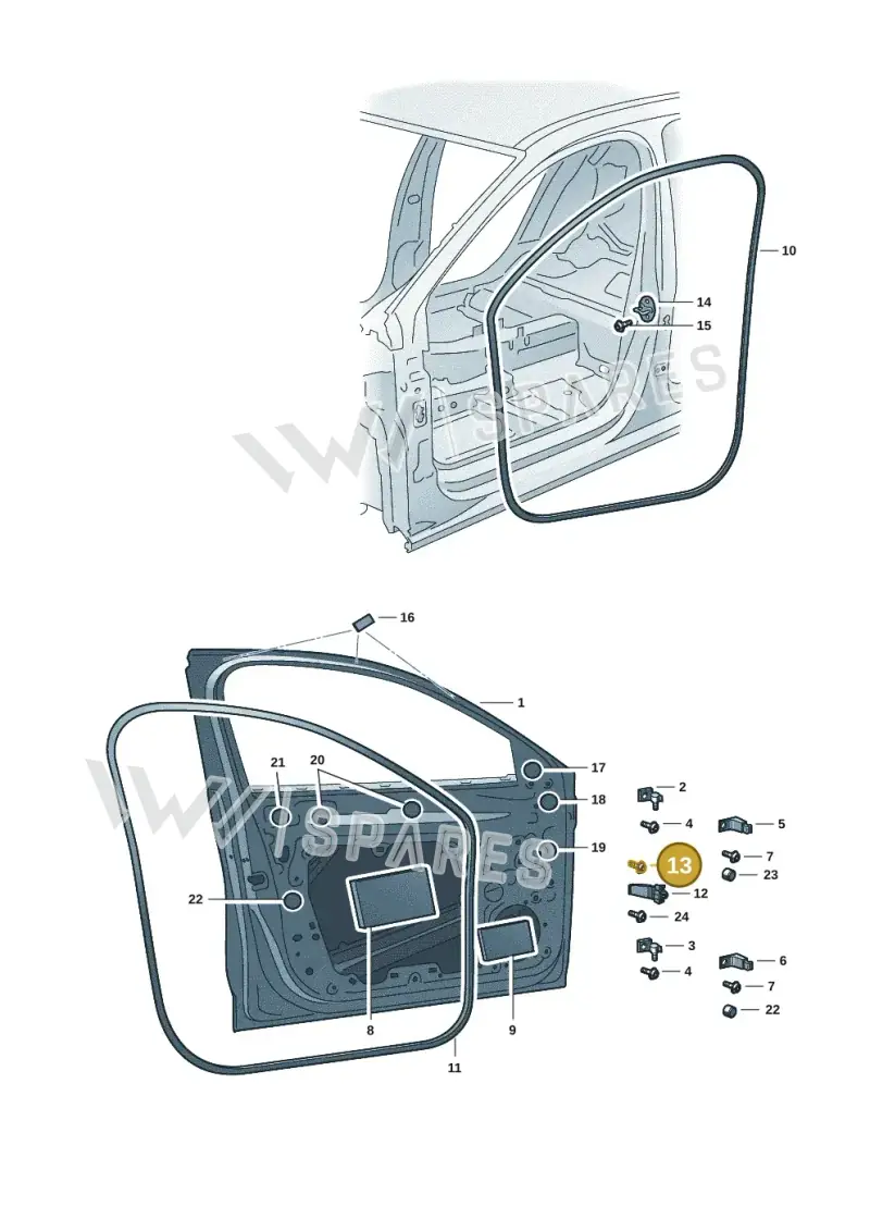 N10833601 — Skoda Superb Combi (2023-) diagram 3p0831000, position 13