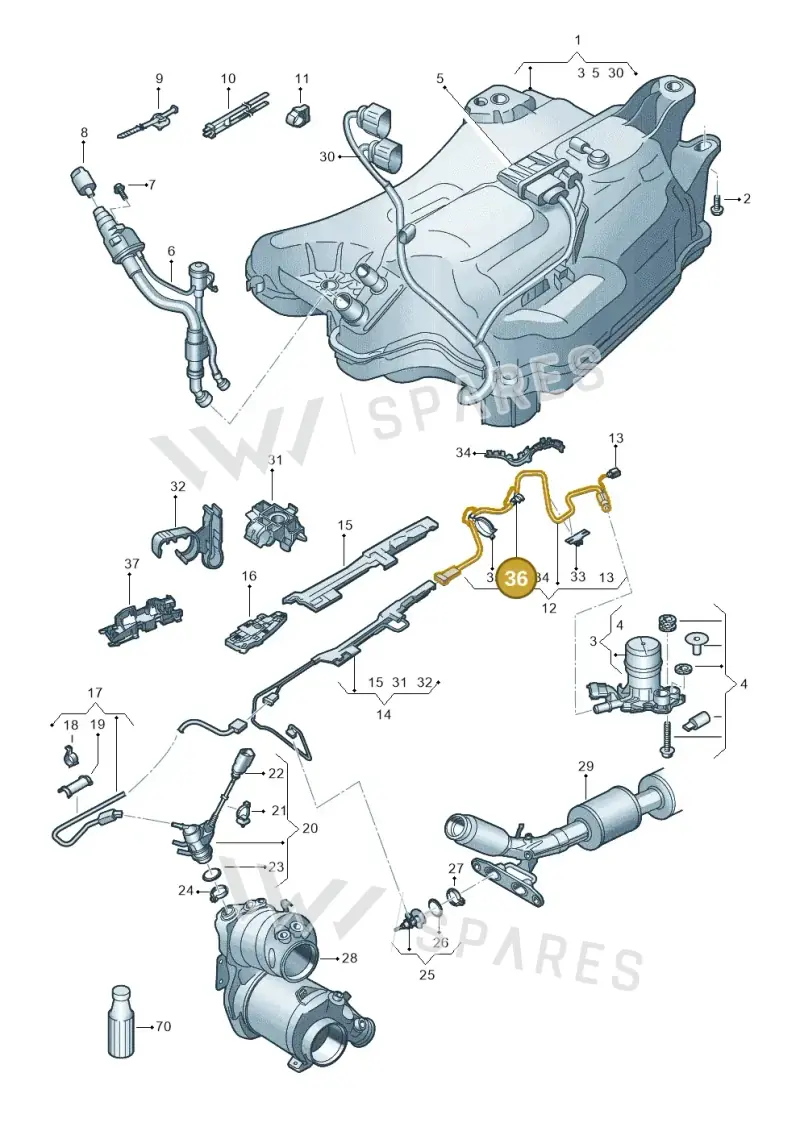 N10845501 — Skoda Octavia (2019-2024) diagram 585253100, position 36