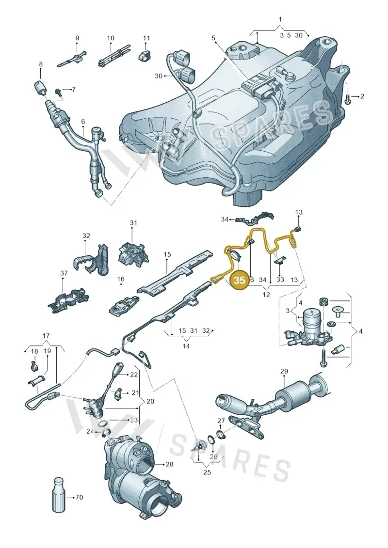 N10848201 — Skoda Octavia (2019-2024) diagram 585253100, position 35