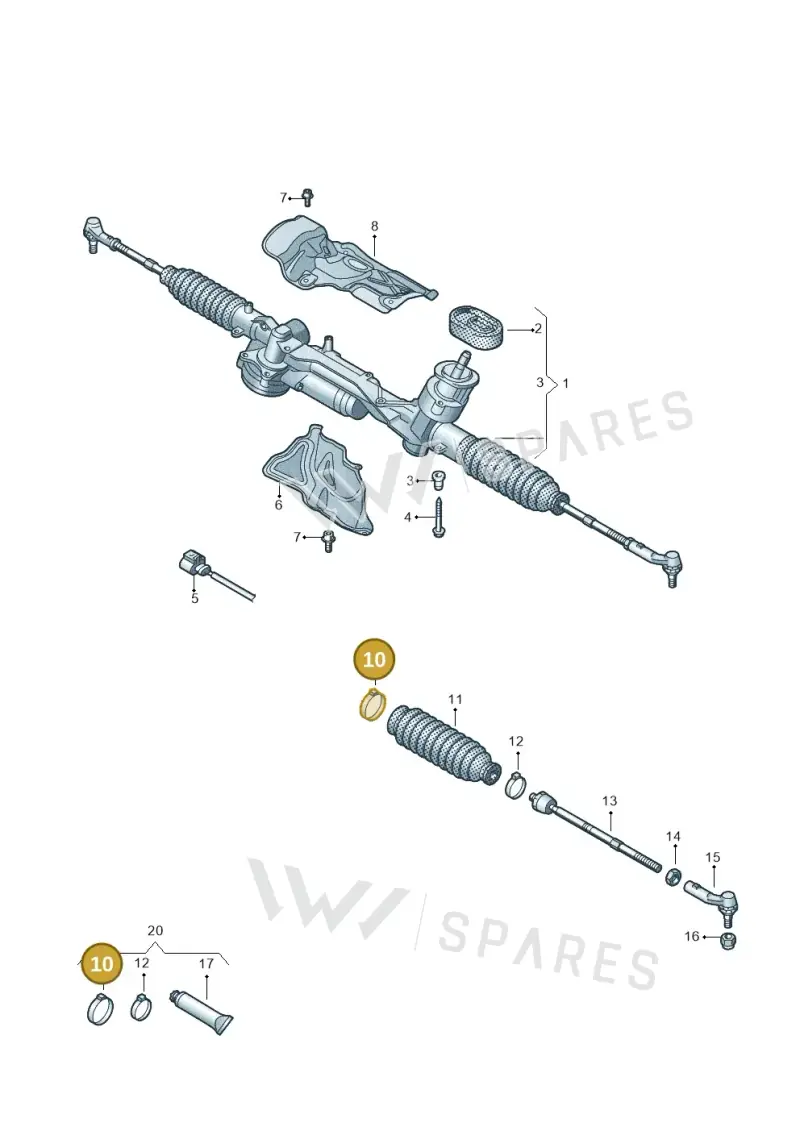 N10862201 — Skoda Octavia (2019-2024) diagram 585423050, position 10