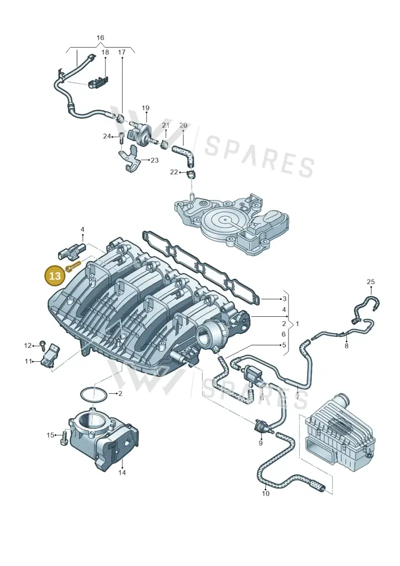 N10865901 — Skoda Octavia (2019-2024) diagram 813133090, position 13