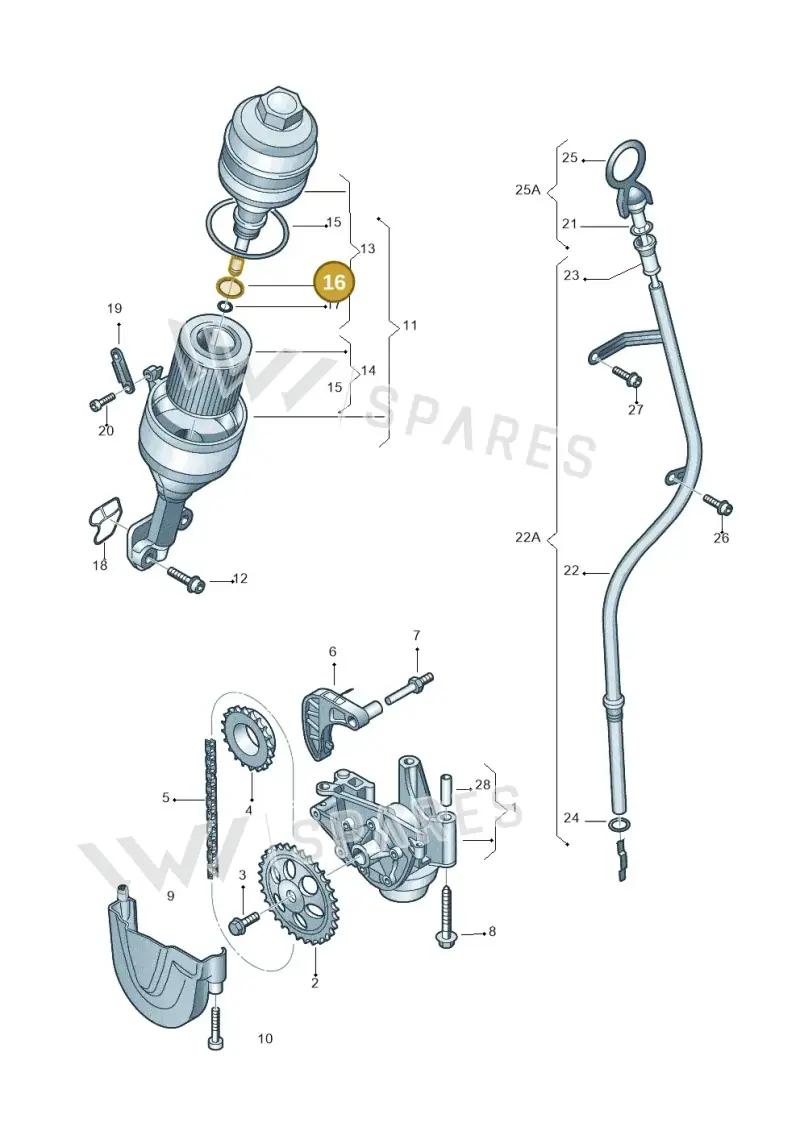 N90041002 — Skoda Rapid (2012-2022) diagram 253115030, position 16