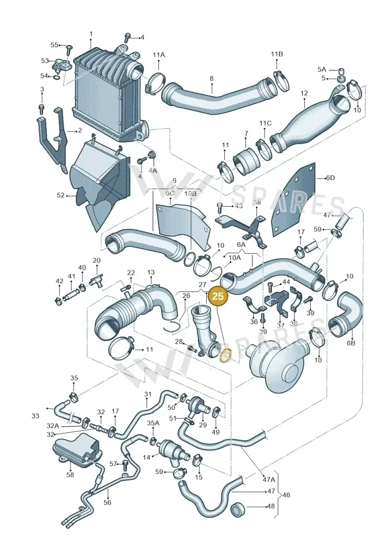 N90090501 — Skoda OCTAVIA/COMBI/4X4 (1996-2000) diagram 194145750, position 25