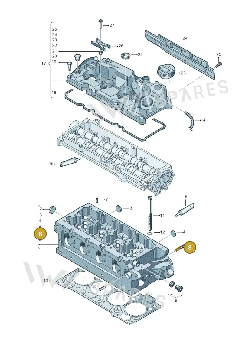 N90188902 — Skoda Octavia (2019-2024) diagram 884103650, position 8