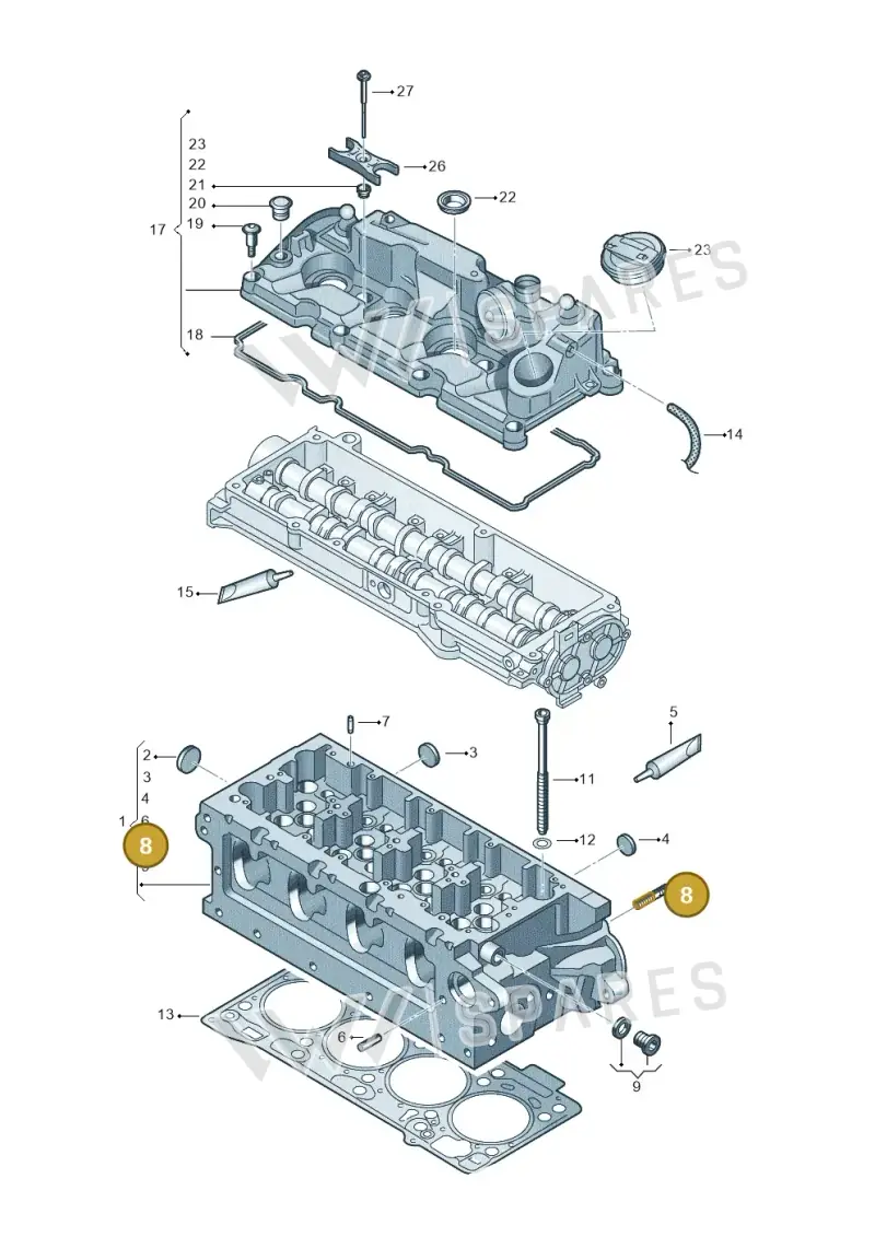 N90188902 — Skoda Kodiaq (2024-) diagram 827103550, position 8