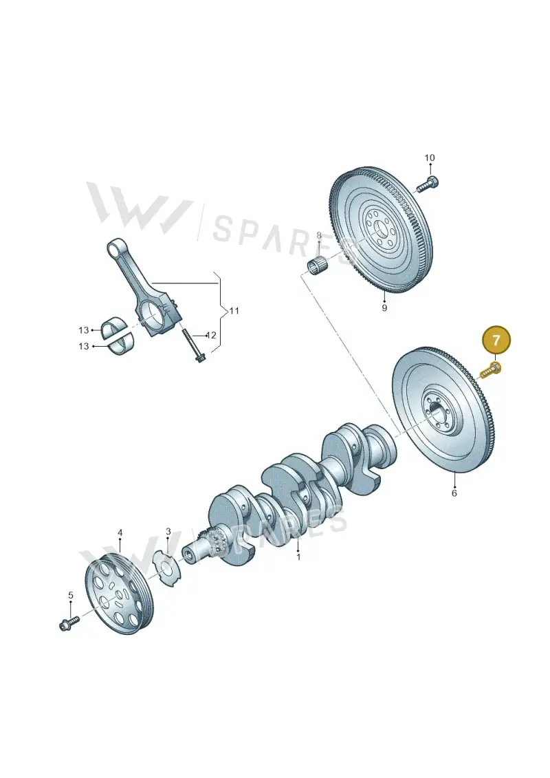 N90206103 — Skoda Yeti (2013-2017) diagram 649105010, position 7