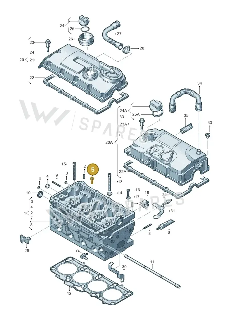 N90215604 — Skoda Superb comfort (2008-2013) diagram 409103600, position 5