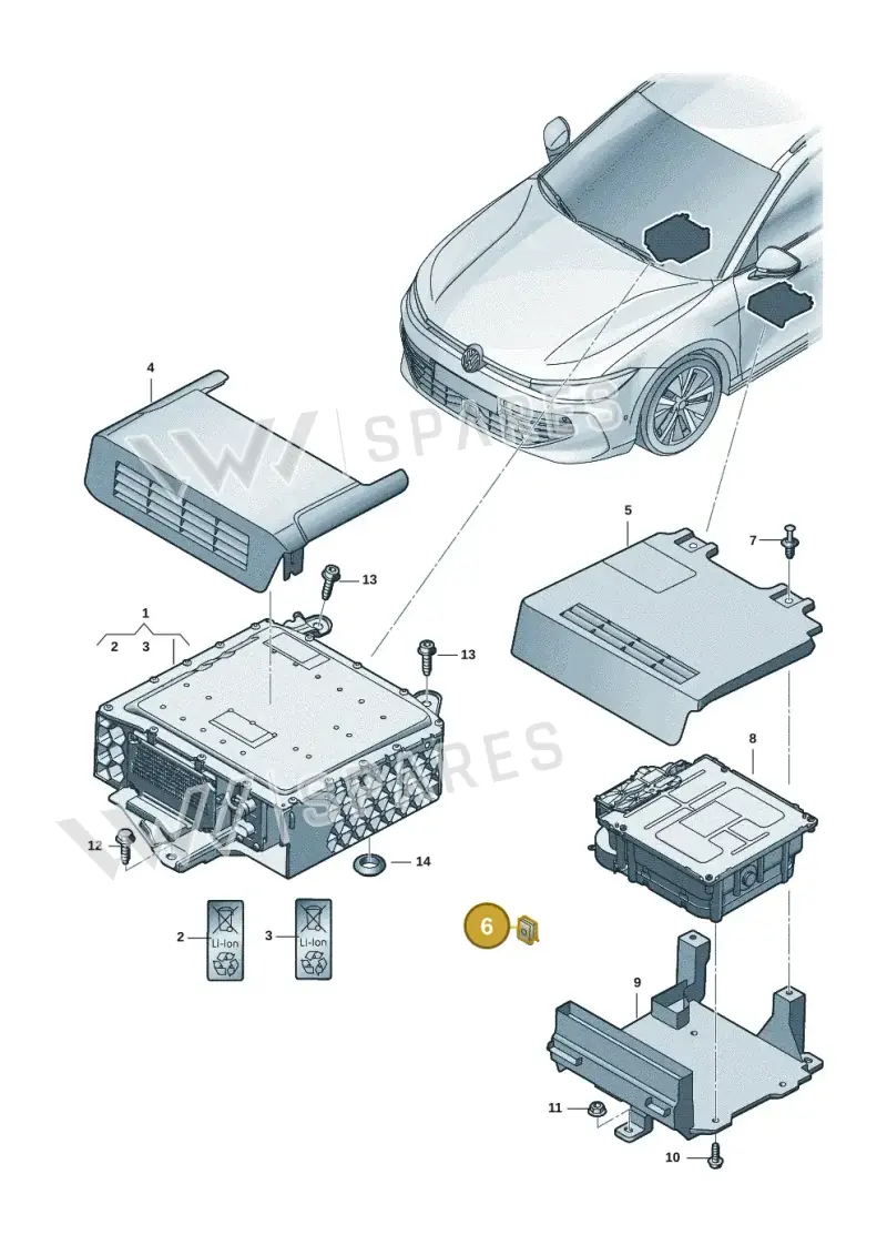 N90230602 — Skoda Superb Combi (2023-) diagram 3j0915050, position 6