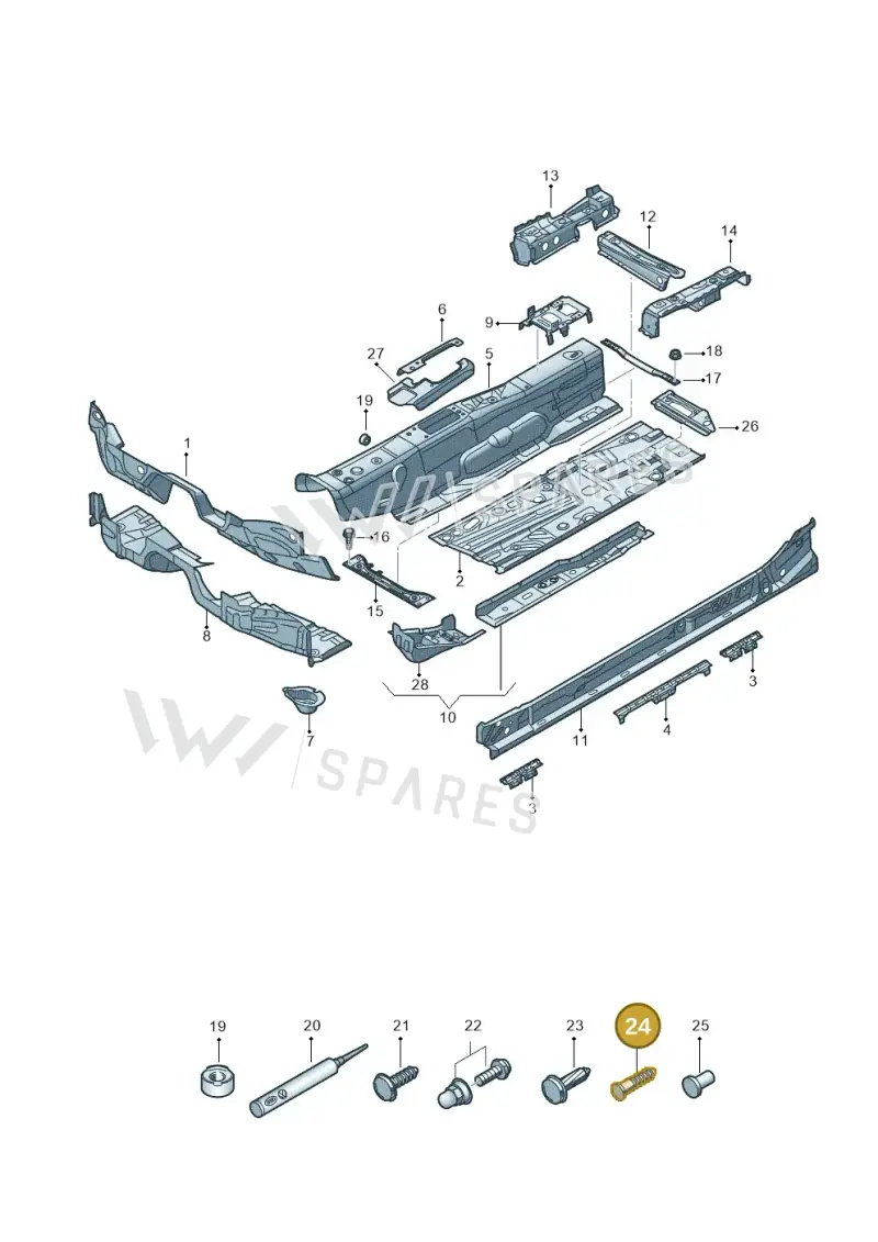 N90231601 — Skoda Superb Combi (2015-2024) diagram 793803050, position 24