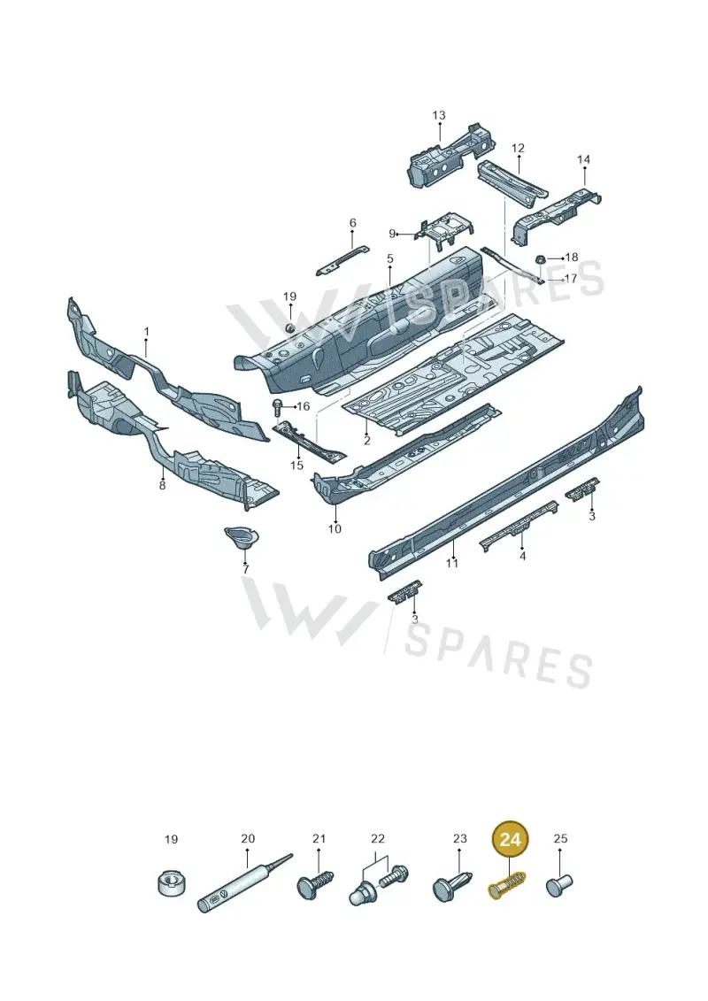 N90231601 — Skoda Octavia (2017-2020) diagram 805803005, position 24