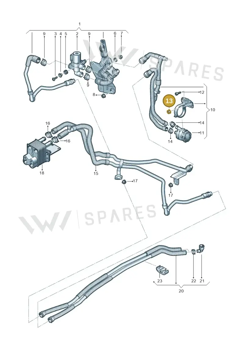 N90244201 — Skoda Octavia (2019-2024) diagram 746819950, position 13