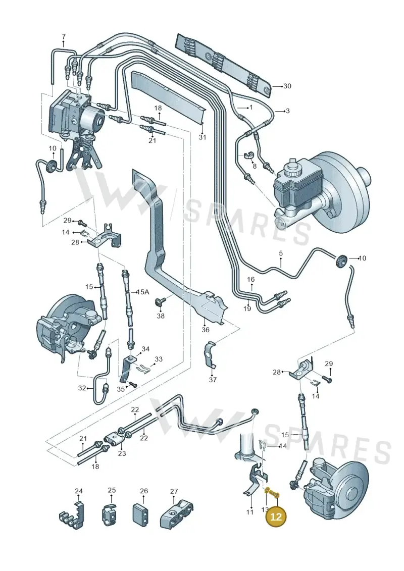 N90245210 — Skoda Yeti (2013-2017) diagram 412611200, position 12