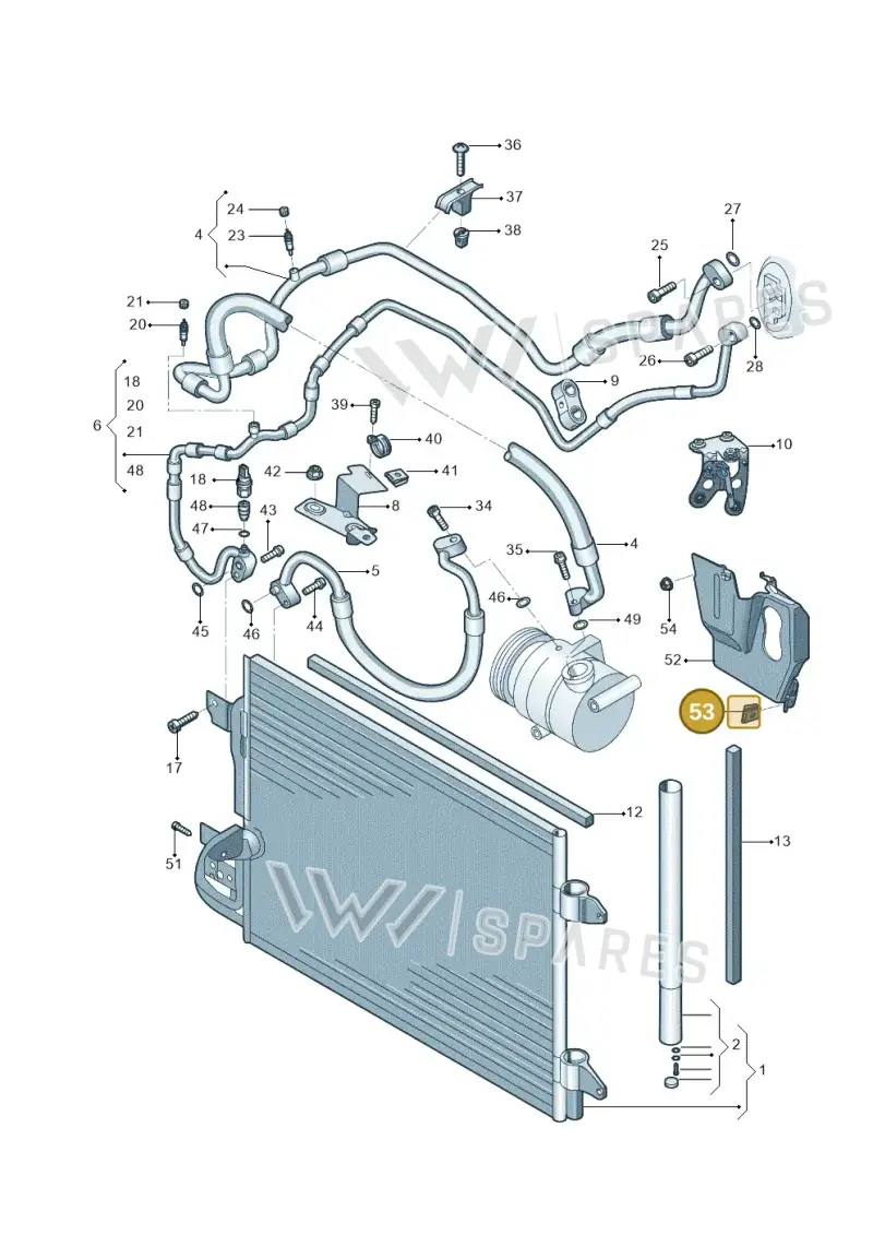 N90245502 — Skoda Yeti (2013-2017) diagram 767260410, position 53