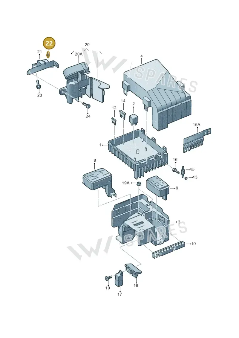 N90252104 — Skoda Superb (2013-2015) diagram 409937200, position 22