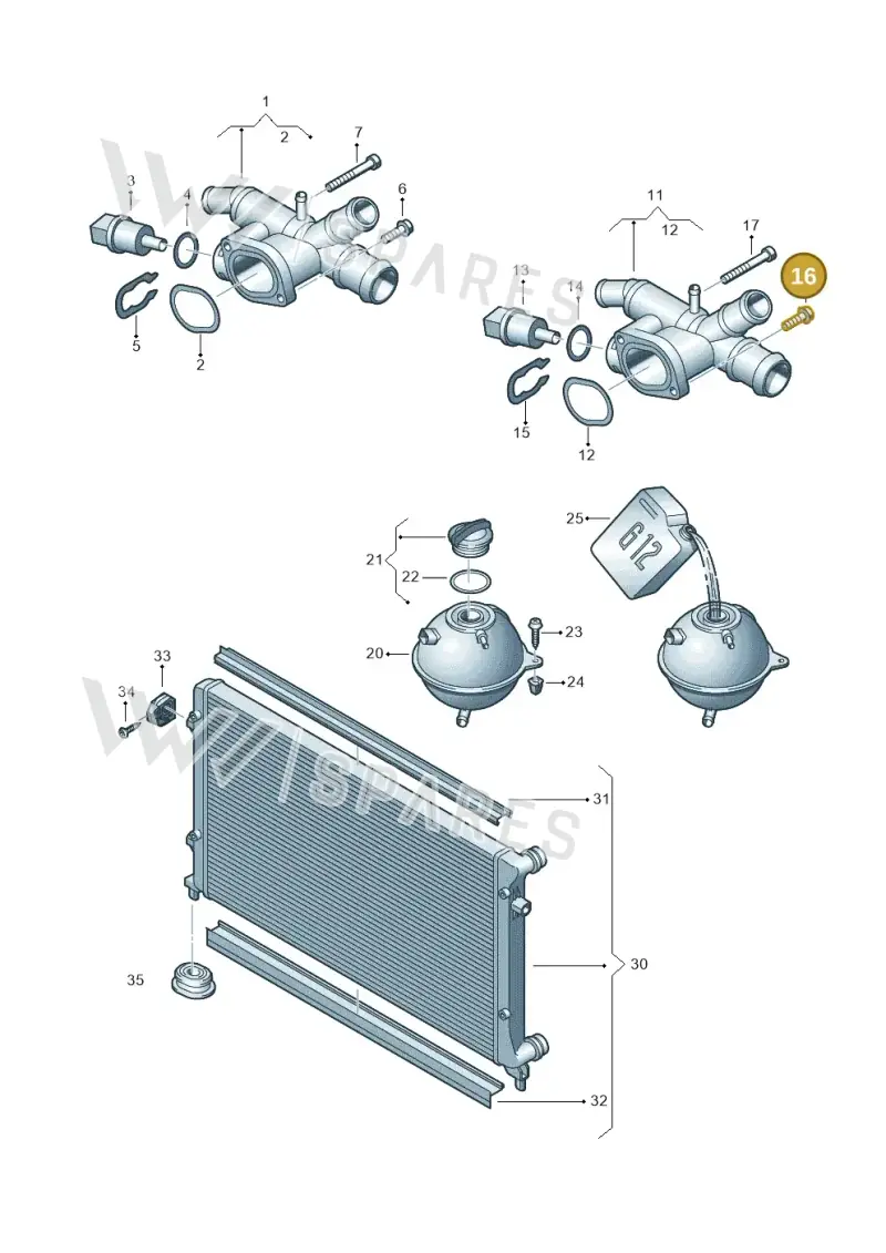 N90280904 — Skoda Yeti (2013-2017) diagram 649121880, position 16