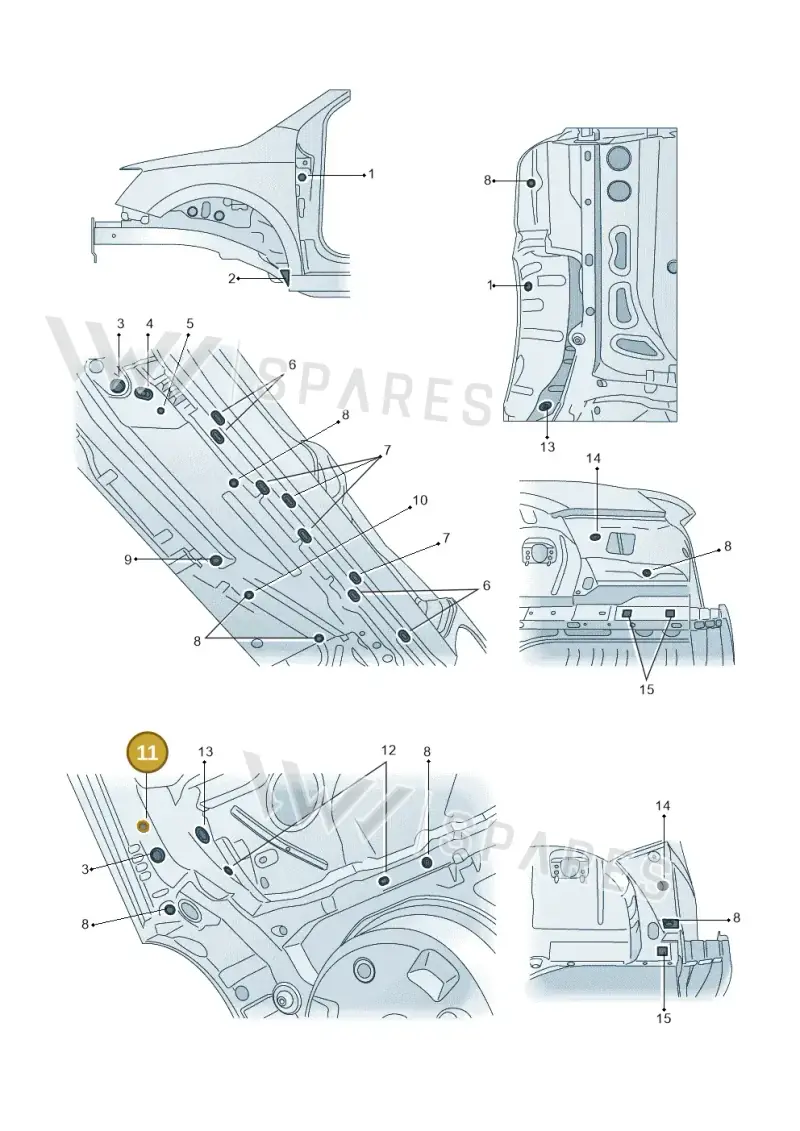 N90436101 — Skoda Fabia (2014-2022) diagram 797803360, position 11