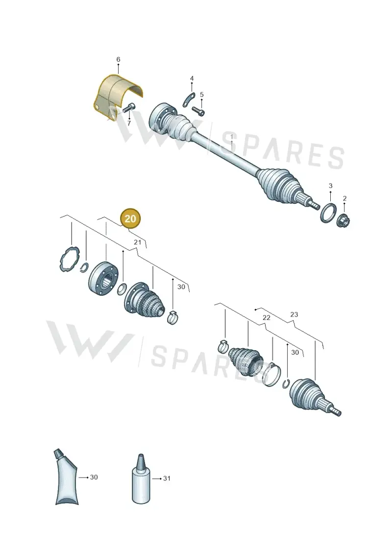 N90442501 — Skoda Kamiq (2019-) diagram 837407320, position 20
