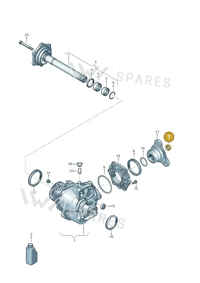 N90443801 — Skoda Superb Combi (2015-2024) diagram 884409103, position 7