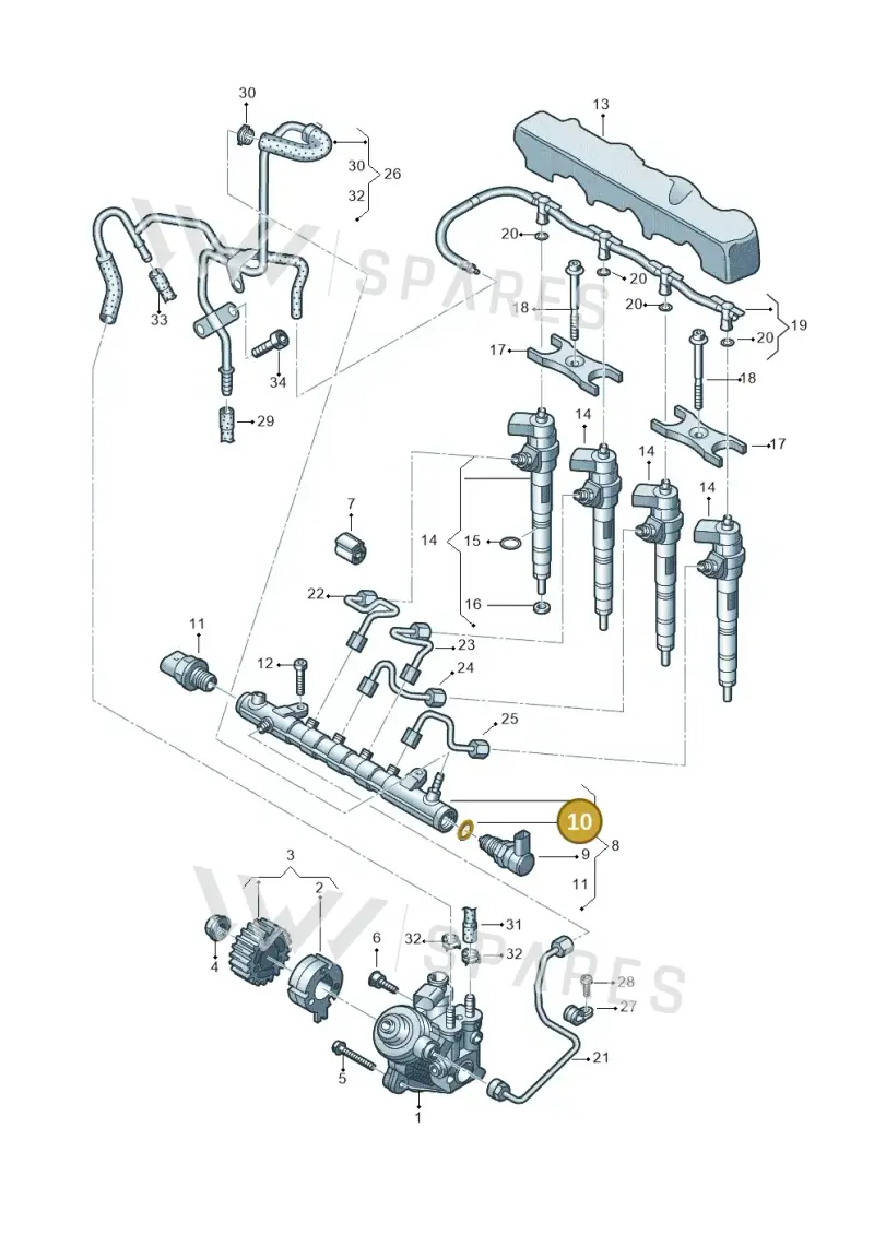 N90451902 — Skoda Octavia (2019-2024) diagram 746130000, position 10