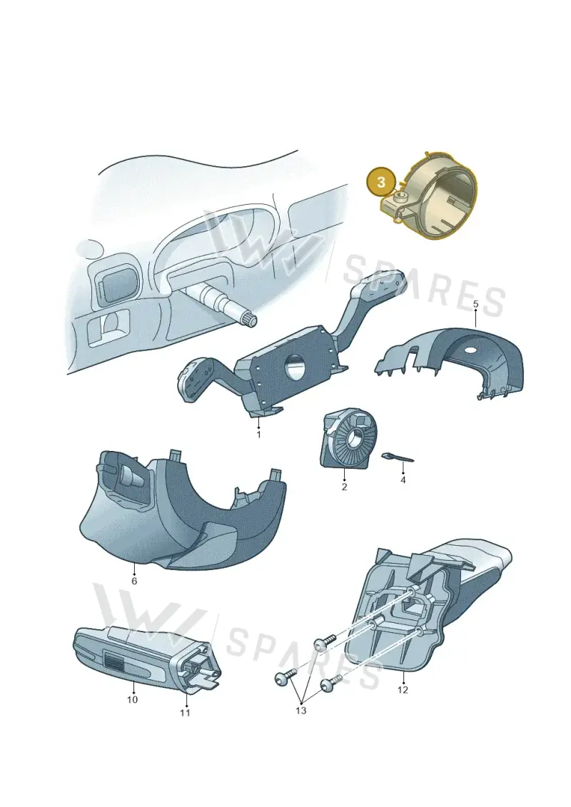 N90455603 — Skoda Roomster (2010-2015) diagram 481953500, position 3