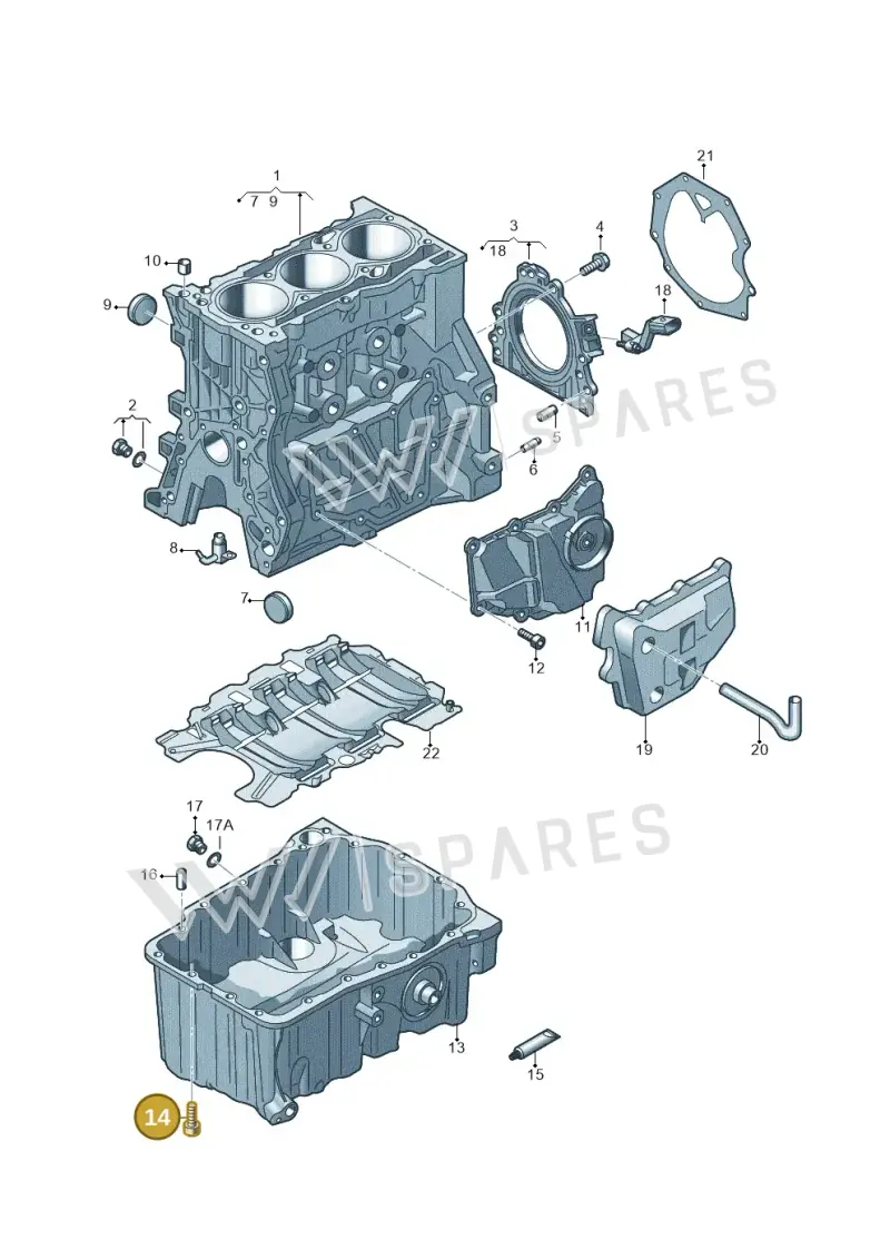 N90500605 — Skoda Kamiq (2019-) diagram 866103010, position 14