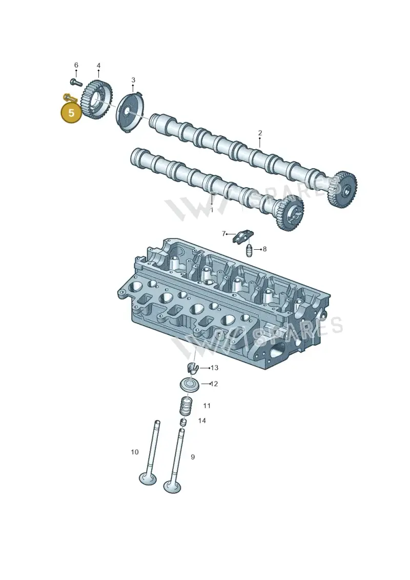 N90502103 — Skoda Yeti (2013-2017) diagram 634109300, position 5