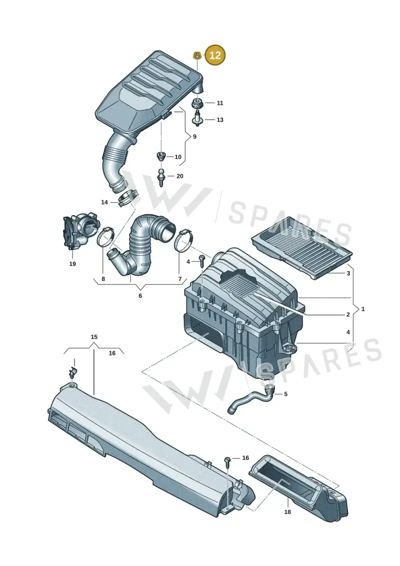 N90570805 — Skoda Fabia (2021-) diagram 837129005, position 12
